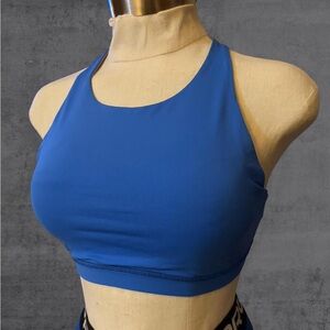 Lululemon Trinity Padded Blue Strappy Sports Bra